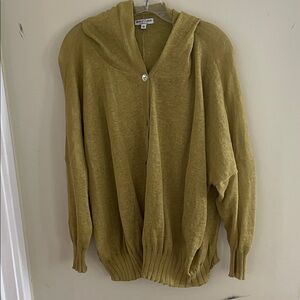 Women's Mustard Cardigan Sweater